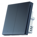 Aqara QBKG31LM-SG 智能牆壁開關 H1 Pro (零火線雙鍵版) (星空灰)