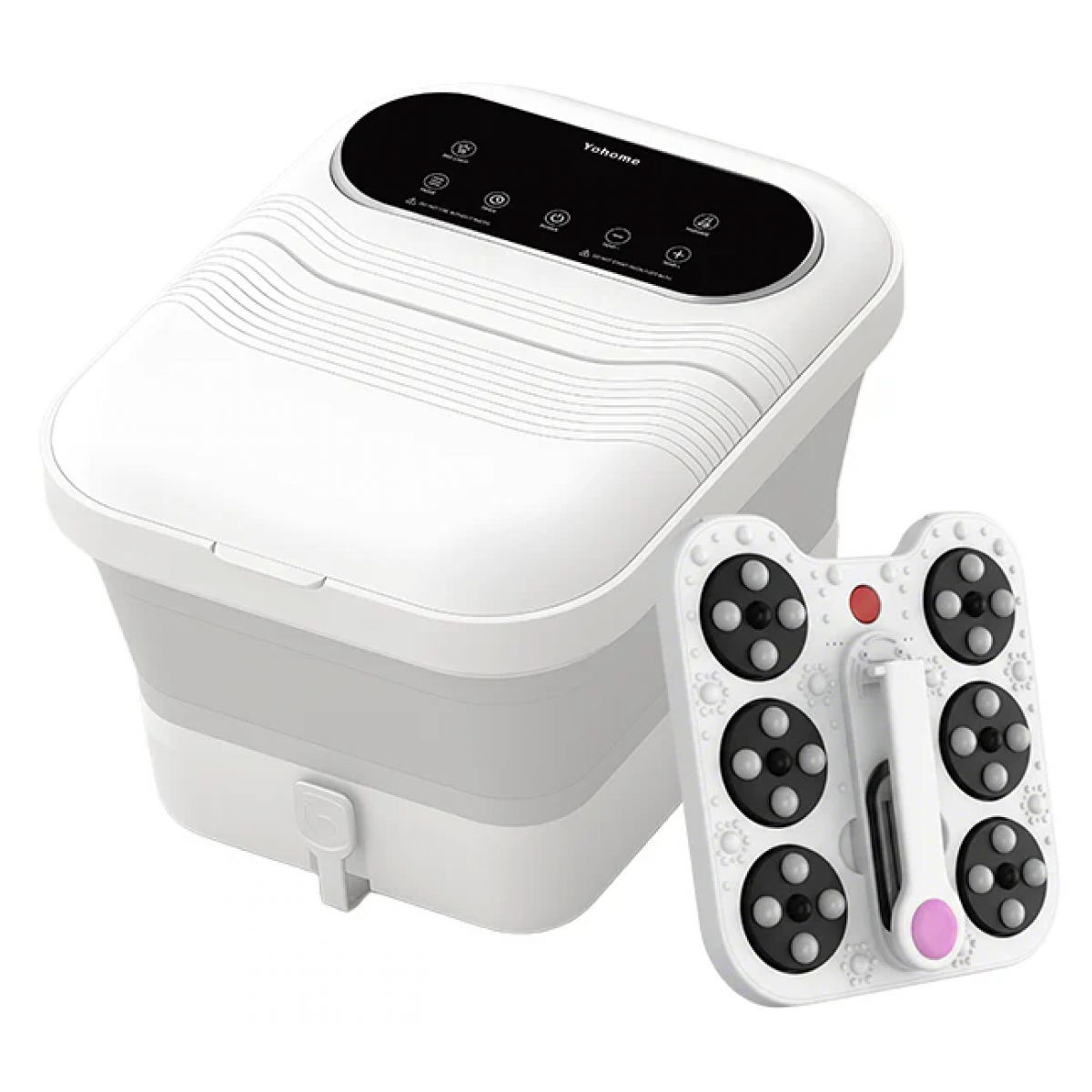 Yohome ZG-H9801A 3D太極輪智揉全足穴位多防護超大屏易視觸恆溫折疊足浴盆