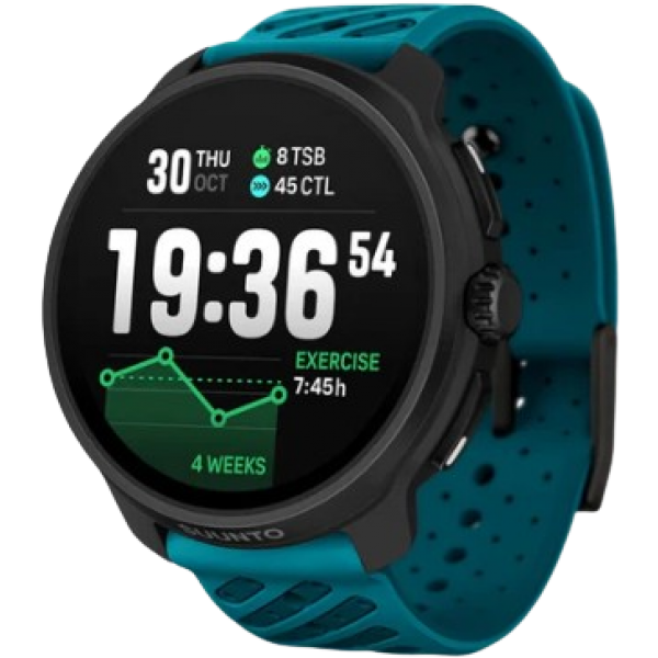Suunto SS051242000 Race 2 GPS 運動手錶 (不銹鋼藍色)