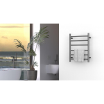 Azzurra AZR+ETR-ONE-4850#BGM ONE-4850 電熱毛巾架 (槍黑色)