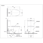 TOTO CW920HK 自由咀分體座廁連油壓廁板