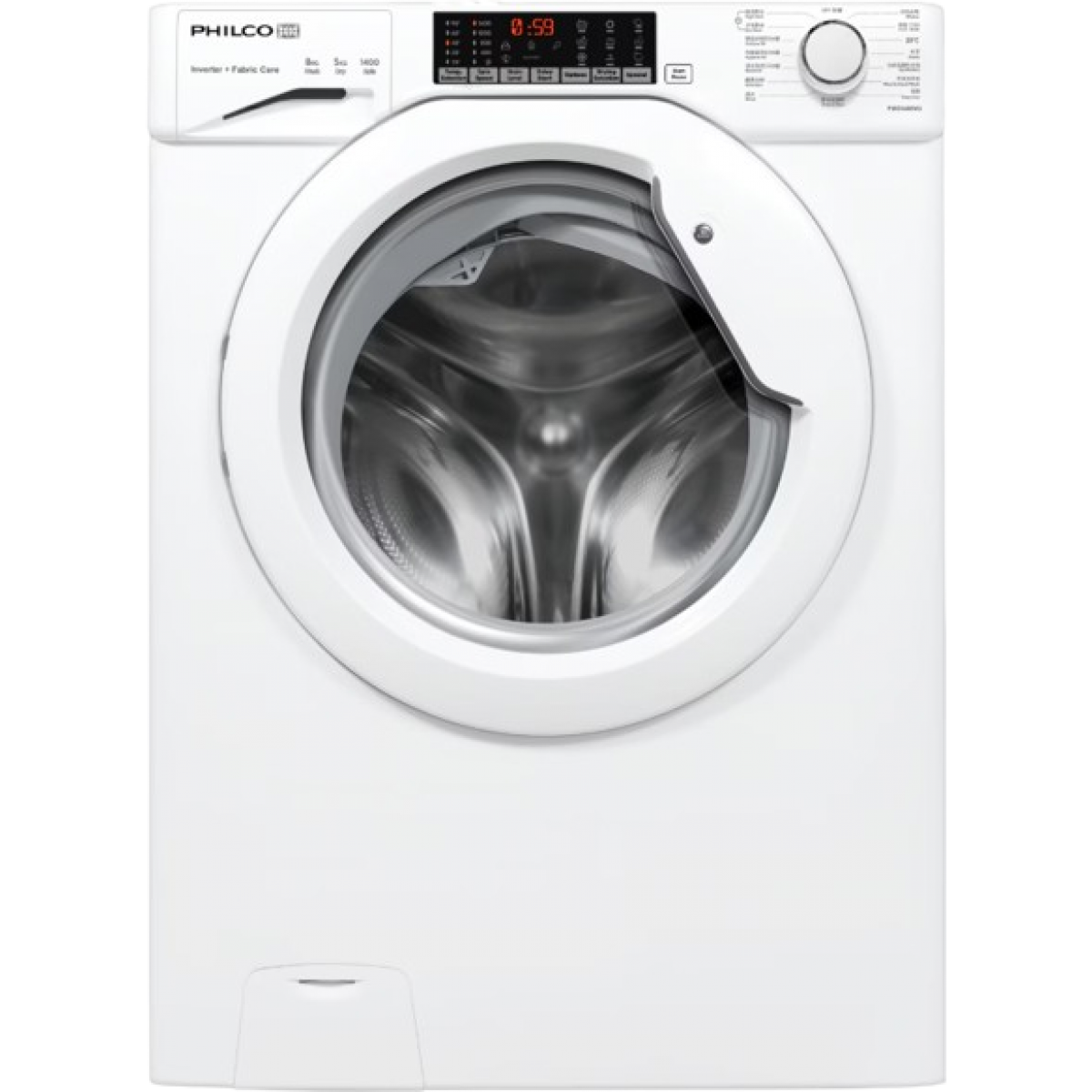Philco 飛歌 PWD1485VU 8+5公斤 1400轉 推入式2合1變頻洗衣乾衣機
