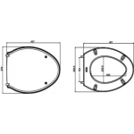 Kohler K-17660T-M-0 加長型緩降廁板