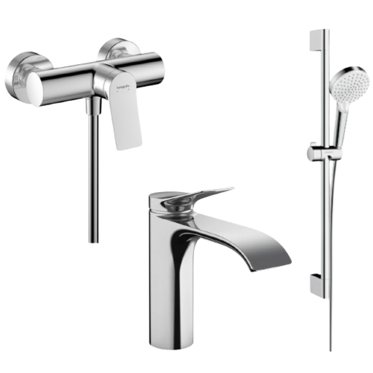 【套裝優惠】 Hansgrohe 75023000+75623000+26534400 水龍頭+花灑套裝