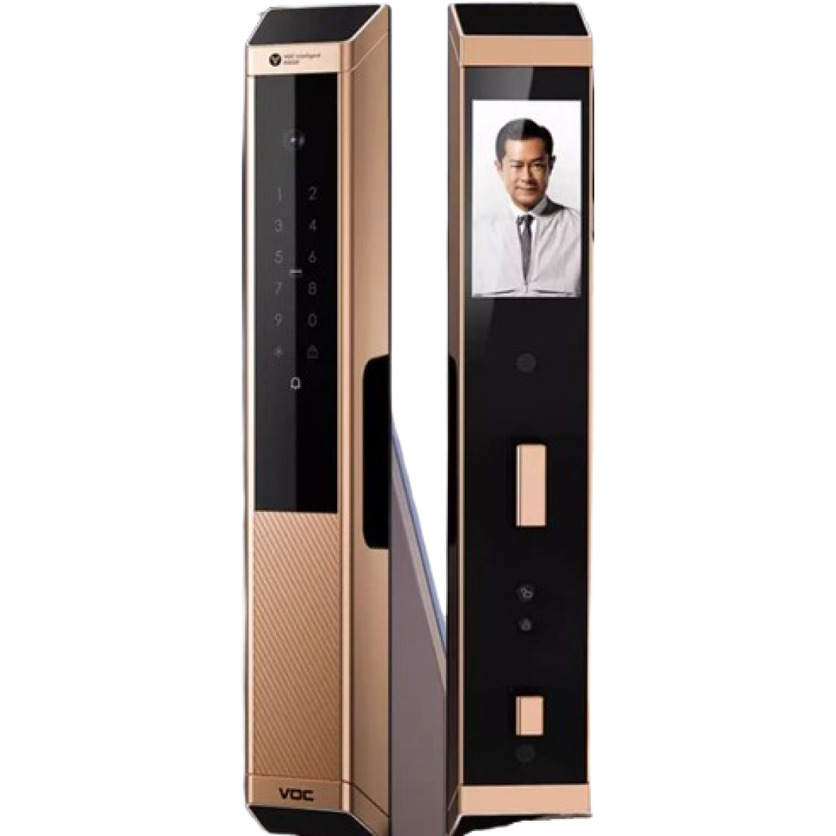 VOC V70 Max 掌靜脈人臉識別電子鎖 (沙漠金) (總代理安裝)