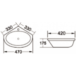 Richford WH506 掛牆面盆