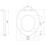 Richford UF139 脲醛易拆式緩降廁板
