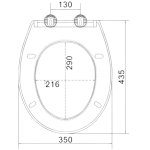 Richford UF131 脲醛易拆式緩降廁板