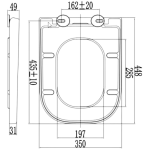 Richford UF137 脲醛易拆式緩降廁板