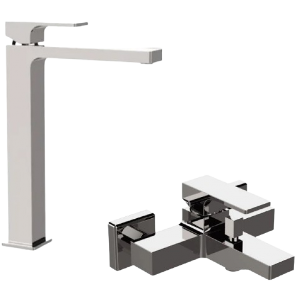 Remer AU11L+AU05 (高身面盆龍頭 + 浴缸龍頭) 套裝