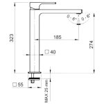 Remer AU11L+AU05 (高身面盆龍頭 + 浴缸龍頭) 套裝