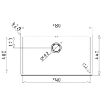 Pyramis 百利美 101028601 台底不鏽鋼單星盆