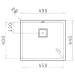 Pyramis 百利美 101024301 台底不鏽鋼單星盆