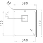 Pyramis 百利美 101024101 台底不鏽鋼單星盆