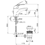 Cisal FL00051221 FL51 單控冷熱面盆龍頭