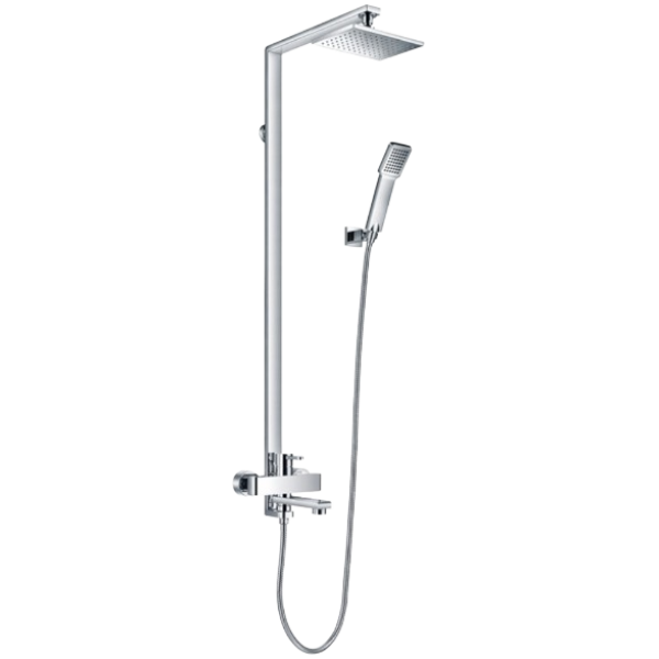 Walrus Serena 8166B.D56 明牆長方形雨淋式花灑組合連浴缸龍頭