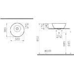 VitrA 7421B003-0016 台上面盆 (白色)