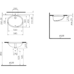 VitrA 6069B003-0012 S20 台下盆 (白色)