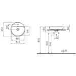 VitrA 5941B003-0001 Metrcpole 台上盆 (白色)
