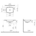 VitrA 5667B003-0012 Metrcpole 台上盆 (白色)