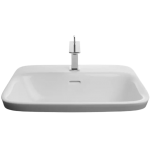 Valdama SOL1500/1 長方形半藏臺上面盆 (光白)