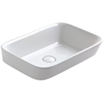 Valdama SOL0600 長方形半藏臺上面盆 (光白) (配PI2UC00去水)