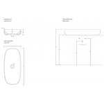 Valdama SEL0500 長方形臺上面盆 (PI2UC00 去水) (光白)