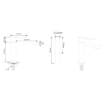 Patic PT-0694 矮身單冷水面盆龍頭