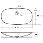 inbani FM004 FORMA 台上盆