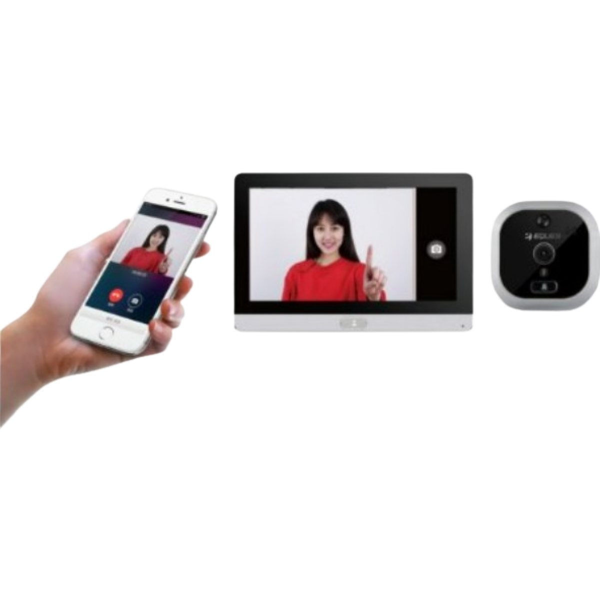 Eques WIFIDDV002 智能偵測門眼連門鈴 (銀色)