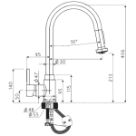 EMSA MX-25516-G00 廚房龍頭連拉喉噴咀