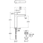 Roca 5A3C4FC00+5A9H09C0N 高身面盆龍頭 連 恒溫淋浴柱連浴缸龍頭 