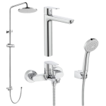 Roca 5A3C4FC00+5A014FC00+5B5450C0N Victoria Plus 龍頭套裝