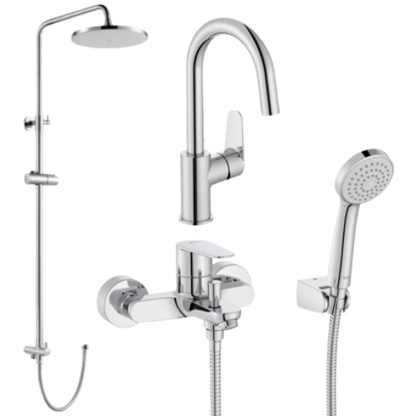 Roca 5A4A4FC00+5A014FC00+5B5450C0N Victoria Plus 龍頭套裝