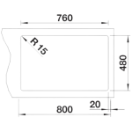 Blanco LEGRA 8 526223 花崗岩星盆
