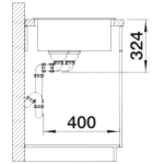 Blanco LEGRA 8 526223 花崗岩星盆