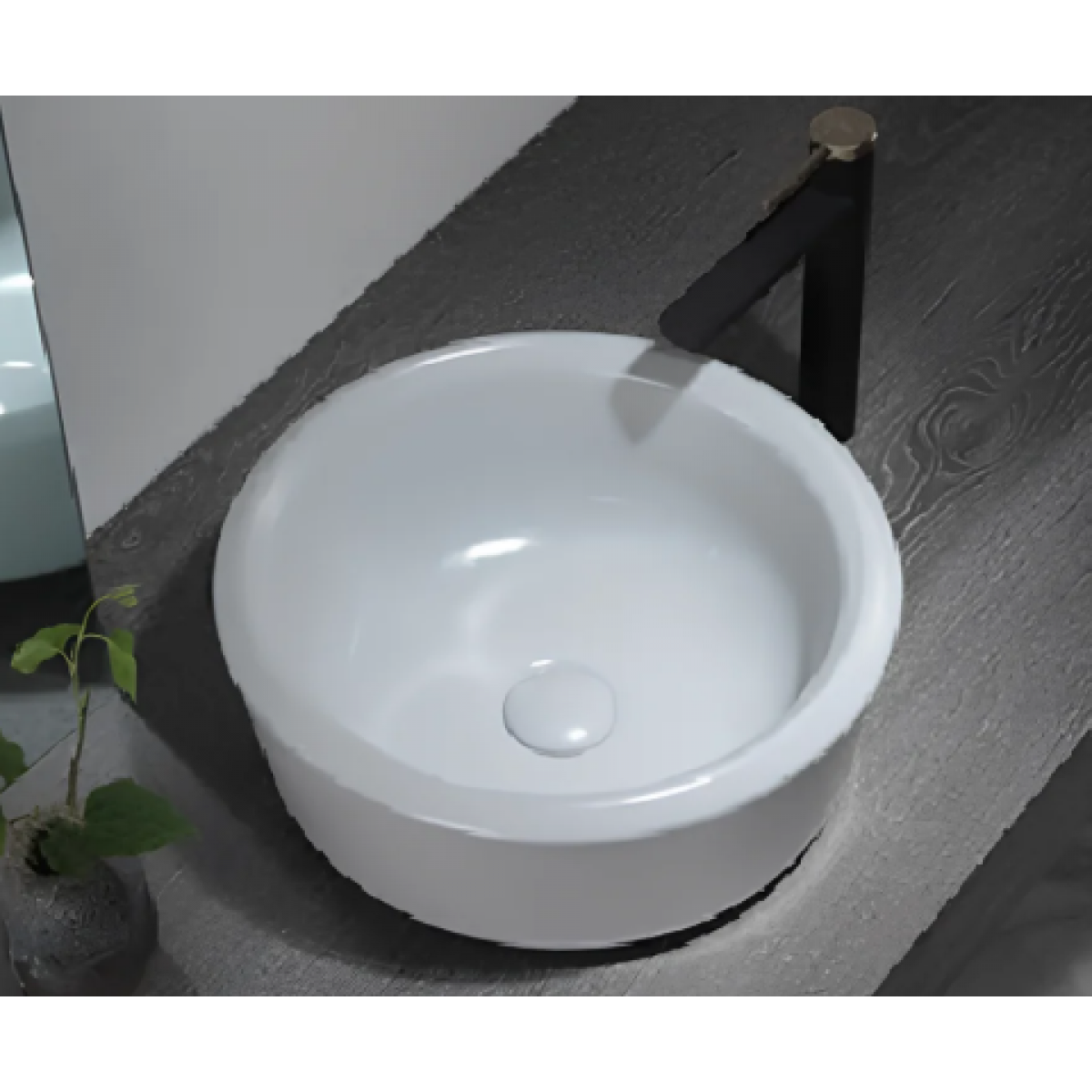 GoBoss VA06-01 白圓形台上盆 (包含去水)