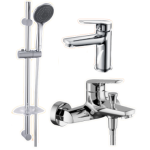 GoBoss 801 優惠套裝 (龍頭 + 浴缸龍頭 + 淋浴套裝) (銀色)