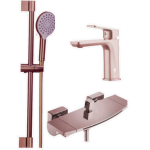 GoBoss 282 3合1優惠套裝 (龍頭 + 浴缸龍頭 + 淋浴套裝) (玫瑰金色)