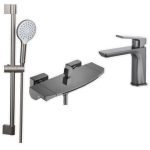 GoBoss 282 3合1優惠套裝 (龍頭 + 浴缸龍頭 + 淋浴套裝) (槍灰色)