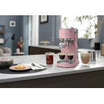 DeLonghi EC890.GR 15巴 Dedica Duo 座檯式半自動咖啡機 (櫻花粉)