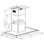 Cristal 尼斯 C7008EB-2 70厘米 煙囪式抽油煙機