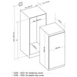 Cristal 尼斯 BS240MW-3 179公升 嵌入式單門雪櫃