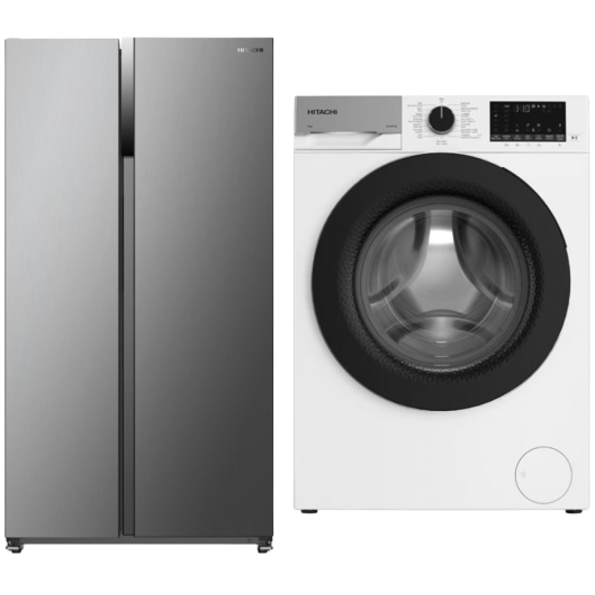 【期間限定】Hitachi 日立 HRSN9552DXHK 525公升 對門式雪櫃 (炫酷鋼灰) (包拆箱埋位) + BD-80YFVE 8.0公斤 1400轉 變頻 蒸氣護理 前置式滾桶洗衣機 【期間限定】Hitachi 日立 HRSN9552DXHK 525公升 對門式雪櫃 (炫酷鋼灰) (包拆箱埋位) + BD-80YFVE 8.0公斤 1400轉 變頻 蒸氣護理 前置式滾桶洗衣機