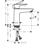 Hansgrohe 71712340 Talis E110 單把水槽龍頭