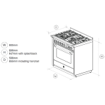 Steel AQ9S-5FI 90厘米 Ascot 感應式獨立式烤箱 (不鏽鋼)