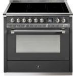 Steel AQ9S-5FI 90厘米 Ascot 感應式獨立式烤箱 (黑色)