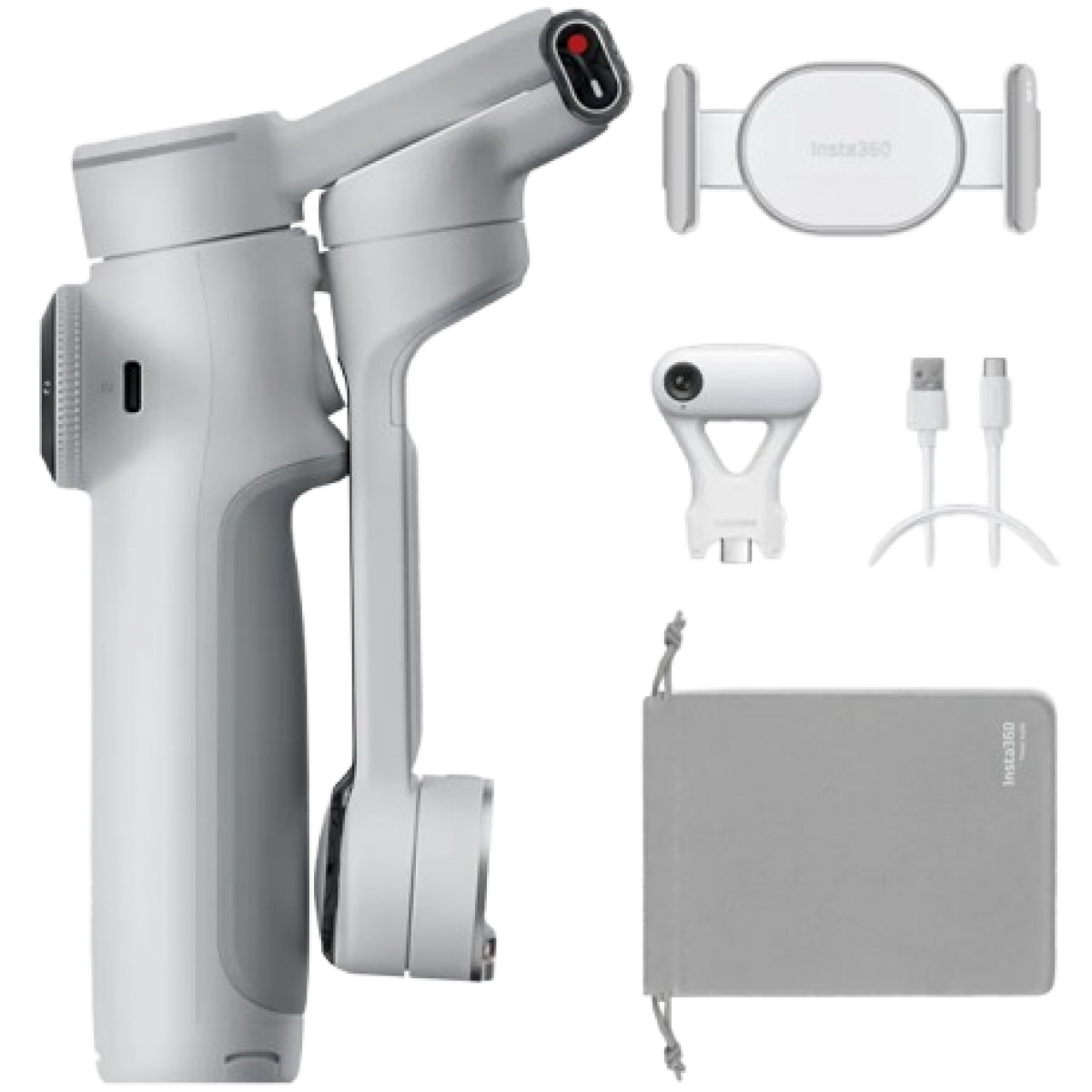 Insta360 Flow 2 Pro AI 追蹤模組套裝 (磐石灰)