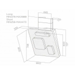 Elica FEEL 80厘米 傾斜煙囪式抽油煙機 (再循環)