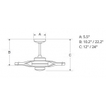 Modern Fan Co Torsion 52吋 天花吊扇 (Dave Ellis 設計)